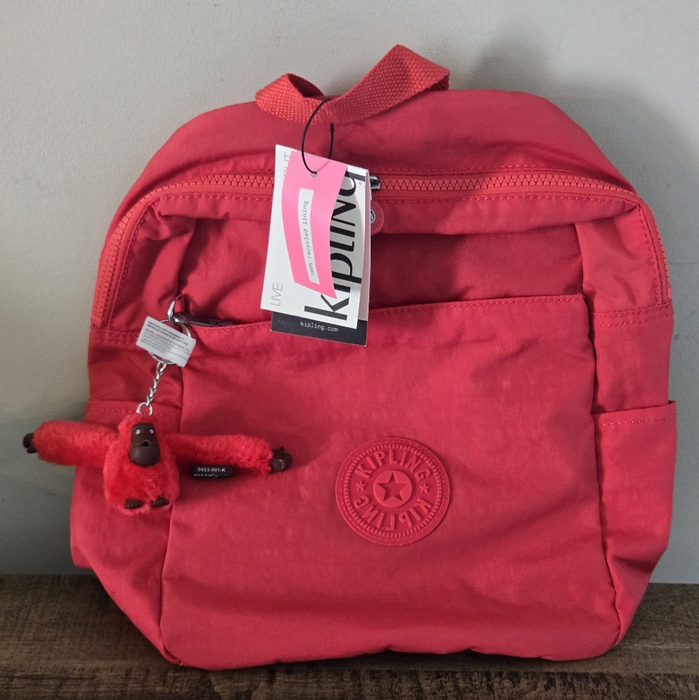 Kipling Ferris Backpack- Berry Blitz Red